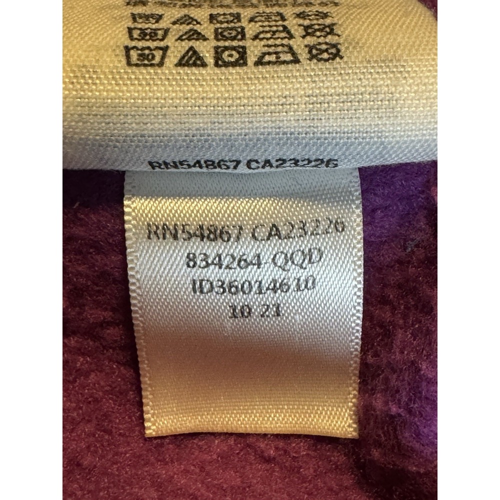 Pink Victorias Secret Fleece Lined Sweater Womens XL Violet Flower Sleeves - Picture 7 of 16